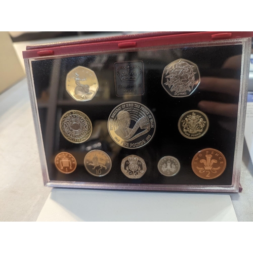 187 - A group of eight UK uncirculated coin sets to include UK Deluxe Proof sets 1998-2002, along with Bri... 