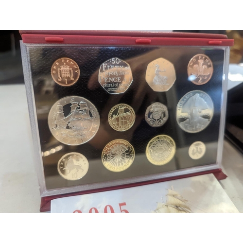 192 - A group of six UK proof coins sets 2004-2008, Location: A1M