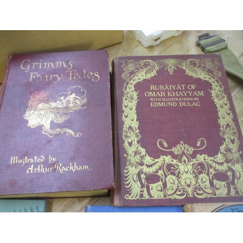 236 - Children's books and early 20th century theatre programmes to include Edmund Dulae illustrated Rubai... 