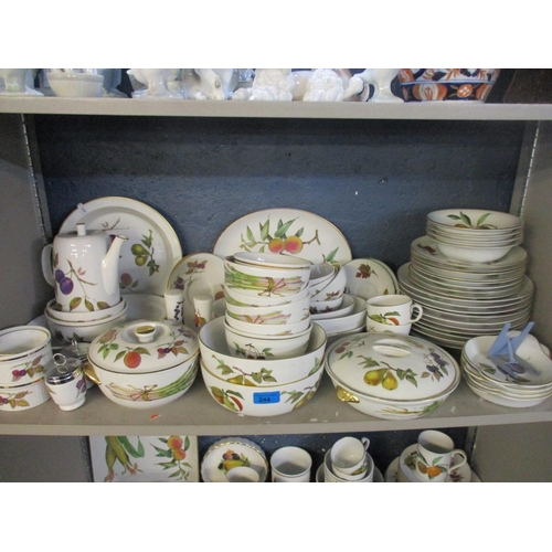 244 - A quantity of Royal Worcester Evesham pattern tableware approximately 140 pieces
Location: 7.2/7.3