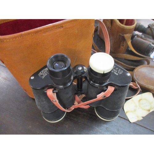 68 - World War I Ross of London military issue binocular prismatic No3 MK1 in leather case, Treasure O.K.... 