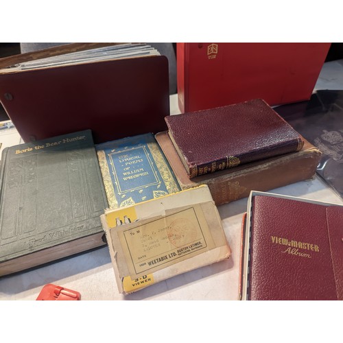 58 - A mixed lot to include 20th century British stamps, Chinese and others, first day covers, books, vie... 