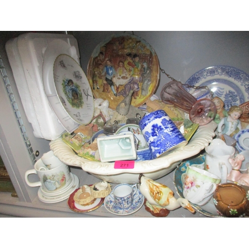 350 - A mixed lot of ceramist to include two Royal Worcester egg coddles, pottery wash bowl, group of thre... 