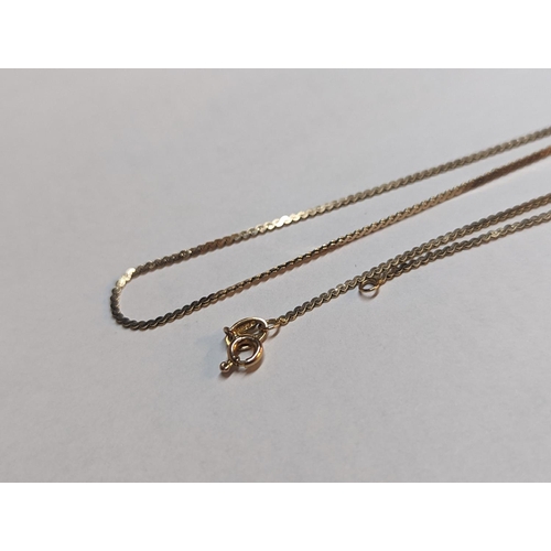 403 - A 9ct gold chain link necklace, A/F, approximately 42cm long, 2.4g
Location: CAB5