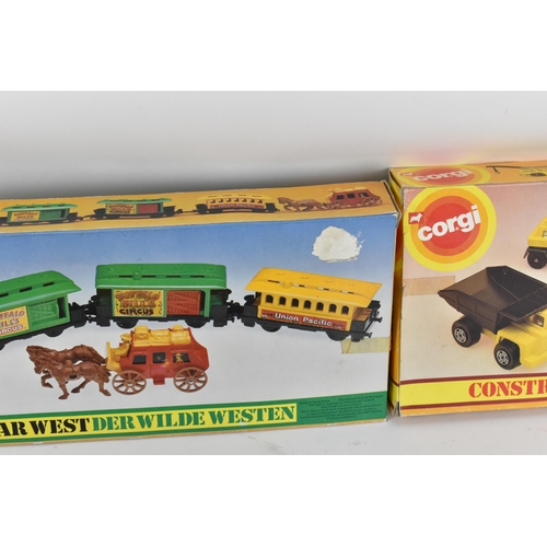 252 - Corgi Toys - a group of four 1980's Corgi boxed sets to include Corgi 3007 1981 Buffalo Bill Wild We... 