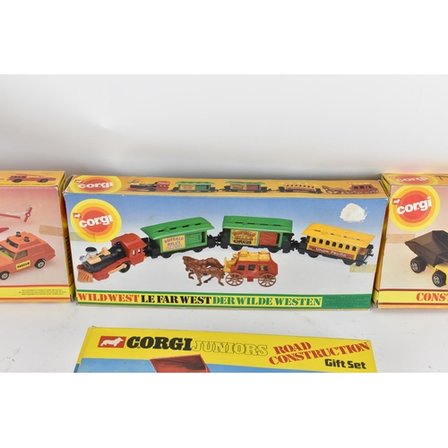 252 - Corgi Toys - a group of four 1980's Corgi boxed sets to include Corgi 3007 1981 Buffalo Bill Wild We... 