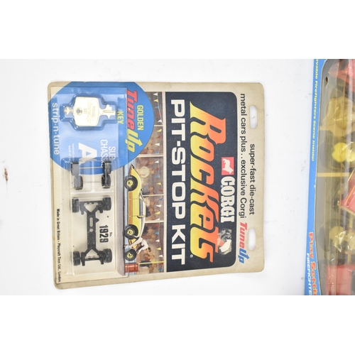 255 - A 1982 Hot Wheels boxed 'Play Settings' Firefighting scene, a Corgi 1001 HCB-Angus Firestreak, along... 