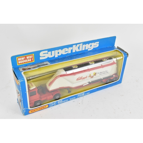 256 - Matchbox Superkings - a group of three boxed A/f, vehicles to include the K-3 Grain Transporter with... 