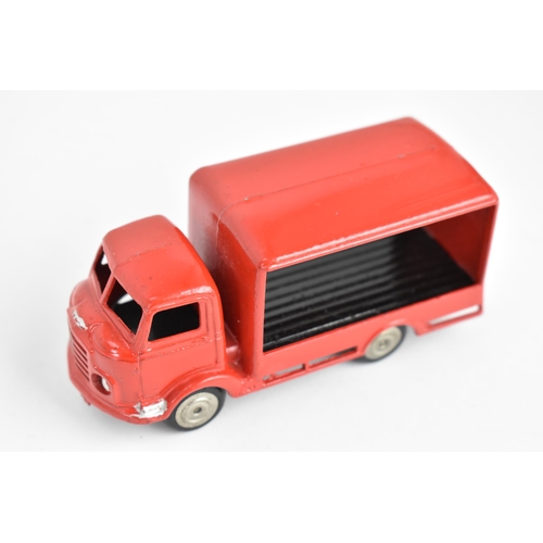 257 - A rare Mettoy, 1:43 scale Commer Milk deliver van, red in rare 'CWS Soft Drinks Thirst Come, Thirst ... 