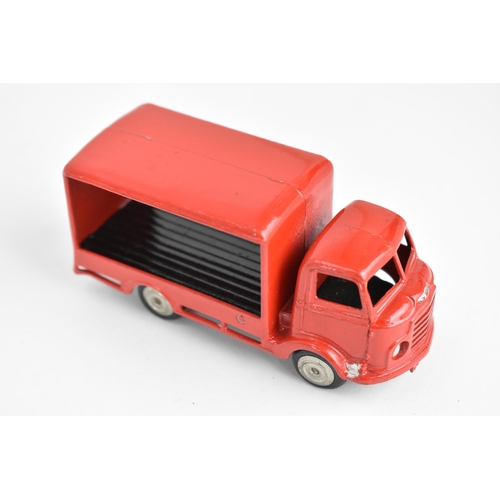 257 - A rare Mettoy, 1:43 scale Commer Milk deliver van, red in rare 'CWS Soft Drinks Thirst Come, Thirst ... 