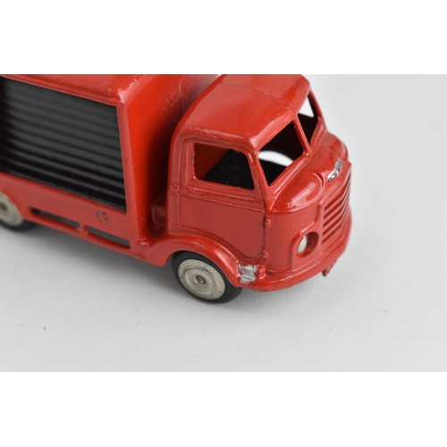 257 - A rare Mettoy, 1:43 scale Commer Milk deliver van, red in rare 'CWS Soft Drinks Thirst Come, Thirst ... 