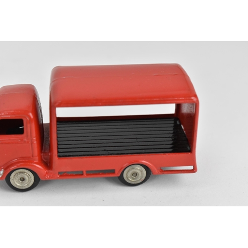 257 - A rare Mettoy, 1:43 scale Commer Milk deliver van, red in rare 'CWS Soft Drinks Thirst Come, Thirst ... 