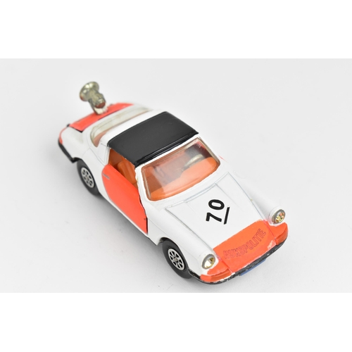 260 - Corgi Toys - a group of four Corgi model vehicles to include 'R'JKSPOLITIE' Porsche Targa 9115, Chev... 