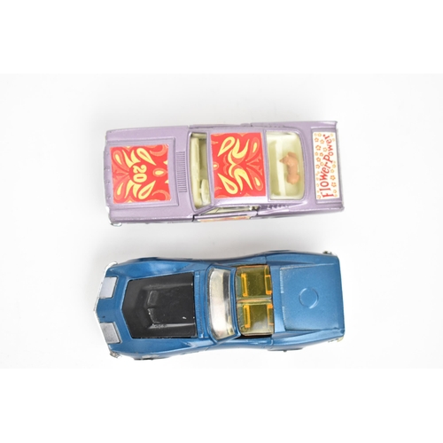 261 - Corgi Toys - a pre-production Whizzwheels Chevrolet Corvette Sting Ray coupe in blue, together with ... 