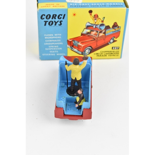 262 - Corgi Toys - A boxed Corgi 487 Chipperfields circus Landrover Parade vehicle, together with a limite... 