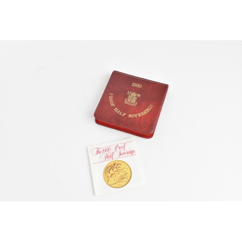 266 - Elizabeth II (1952-2022) - a Proof half sovereign dated 1980, in red case