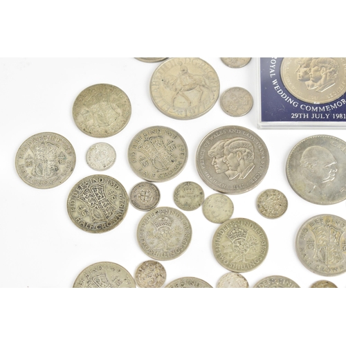 271 - Mixed British coinage George III and later to include Victorian half crowns, shillings, sixpences, t... 