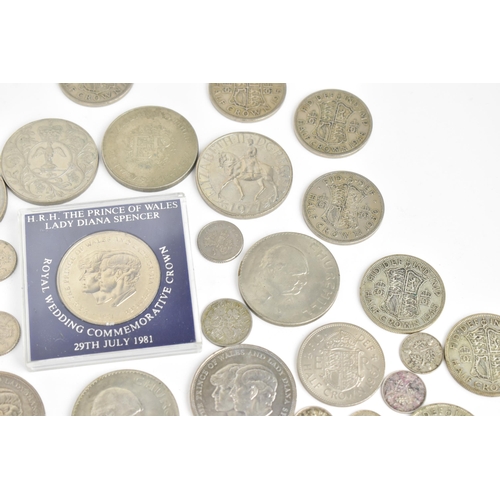 271 - Mixed British coinage George III and later to include Victorian half crowns, shillings, sixpences, t... 