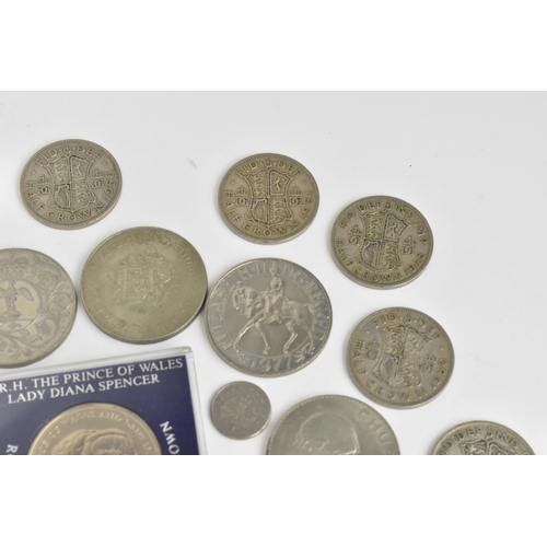 271 - Mixed British coinage George III and later to include Victorian half crowns, shillings, sixpences, t... 