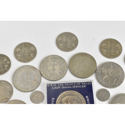 271 - Mixed British coinage George III and later to include Victorian half crowns, shillings, sixpences, t... 