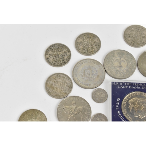 271 - Mixed British coinage George III and later to include Victorian half crowns, shillings, sixpences, t... 