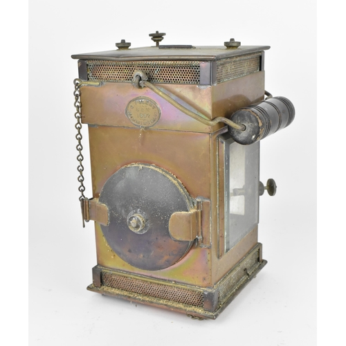 295 - A late 19th century ships lantern, by G. Polkey of Birmingham 1897, 32 cm