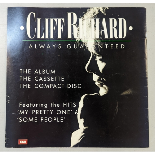 480 - A signed Cliff Richard 'Always Guaranteed' World Tour programme Location: A2B