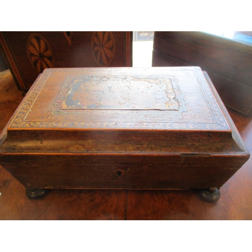 462 - A group of boxes to include a 19th century French rosewood and brass bound box containing three cut ... 