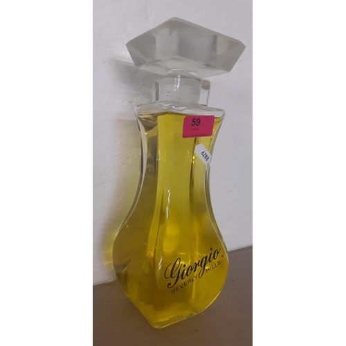 59 - Giorgio Beverley Hills- A large fractice bottle for display and decorative purposes only. Location:R... 