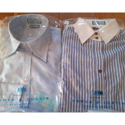 84 - Hawes & Curtis- Four late 20th Century ladies formal shirts of various colours to include Massimo an... 