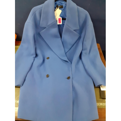 156 - A Joseph ladies sky blue jacket, new with tags together with 2 pairs of fashion shoes and 1 pair of ... 