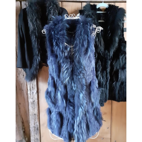 175 - A quantity of fur and faux fur outer-garments to include a vintage Style VI ltd cream faux fur jacke... 