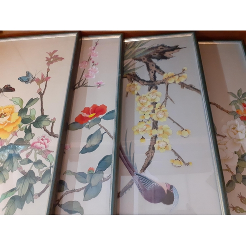 192 - A small selection of prints and scrolls to include Claude Monet scenes and Oriental inspired prints.... 