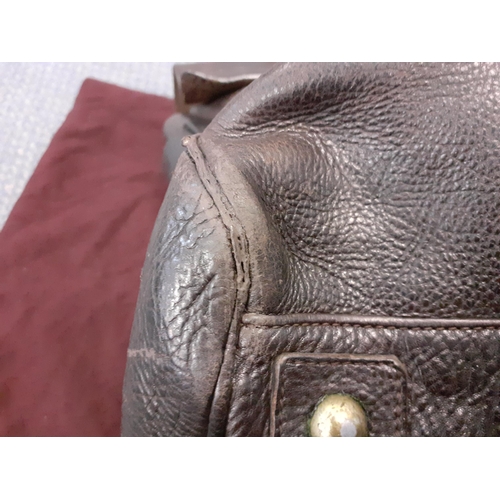 7 - Mulberry-A Bayswater brown natural grain leather handbag with brushed gold tone hardware having a br... 