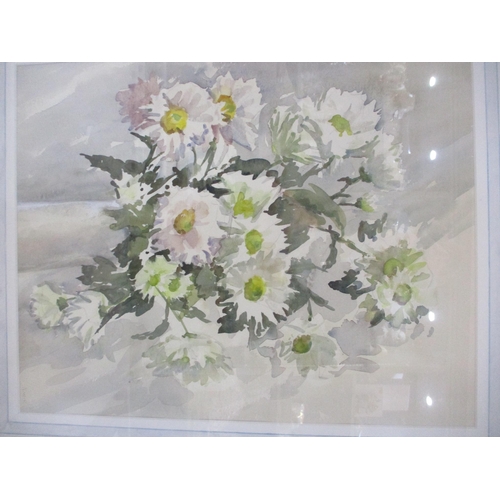 200 - Katherine William-Powlett (1911-1996) - Chrysanthemums - still life watercolour, signed with artist'... 