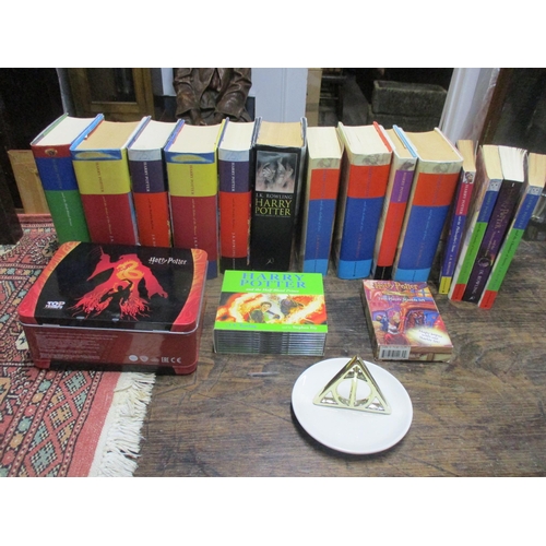 221 - Books-A collection of JK Rowling Harry Potter first edition books and others comprising Half Blood P... 