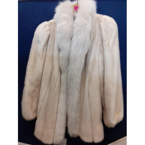 25 - A late 20th Century Grosvenor for Harrods Arctic Fox jacket, 40