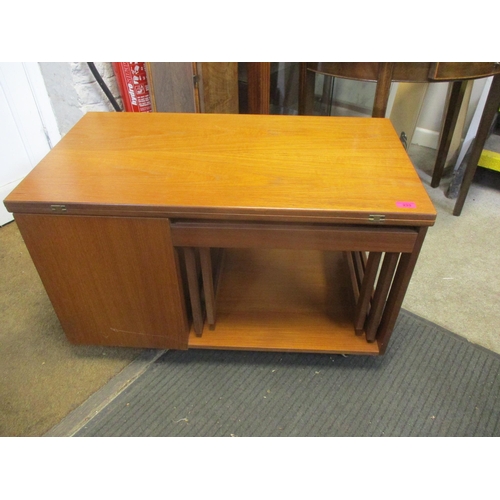 233 - A 1970s McIntosh teak foldover table with nest of two inset tables Location: FOYER