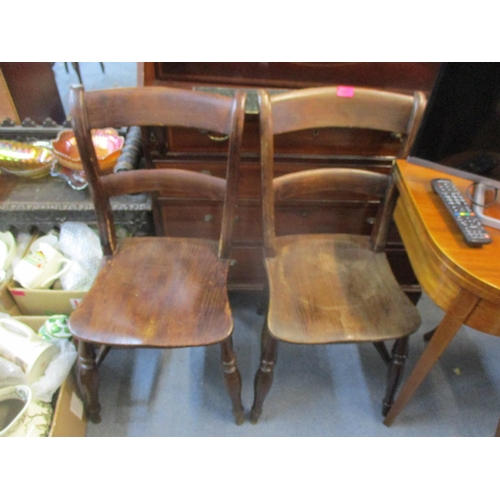 193 - Two early 20th Century bar back country chairs. Location: A3B