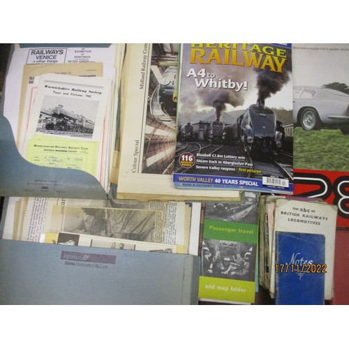 94 - A selection of railway ephemera to include various postcards and photographs, vintage train tickets,... 