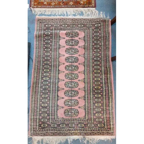 226 - A group of 5 small scatter and prayer mats to include Bokhara examples 
Location: RAB