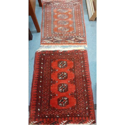 226 - A group of 5 small scatter and prayer mats to include Bokhara examples 
Location: RAB