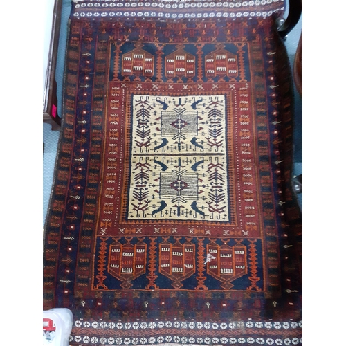 226 - A group of 5 small scatter and prayer mats to include Bokhara examples 
Location: RAB