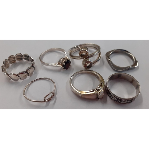 14 - Silver jewellery to include, necklaces, pendants, rings, a bracelet and a brooch
Location:RAB