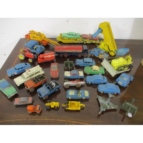 250 - A quantity of vintage diecast model vehicles to include Corgi Toys Austin Cambridge and Morris Cowle... 