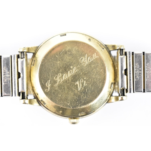 171 - THIS LOT IS WITHDRAWN
An Omega, automatic, gents gold plated wristwatch, circa 1954 having a silvere... 