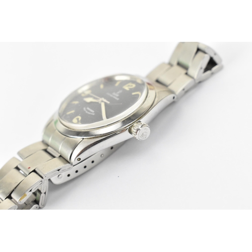 43 - A Tudor Ranger automatic, gents stainless steel wristwatch, circa 1968 having a black dial marked wi... 