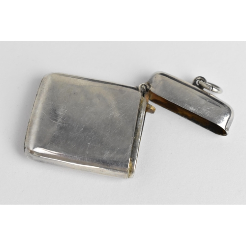 170 - A George V silver and hardstone vesta case by Joseph Cook & Son, Birmingham 1918, in the Scottish st... 