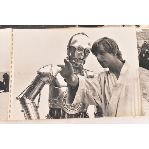 290 - A collection of five 1980s period Star Wars original trilogy stills believed to have been taken from... 