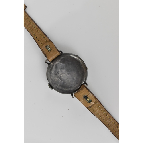 71 - An early 20th century Rolex, ladies, silver wristwatch, circa 1926, having a white dial with Roman n... 